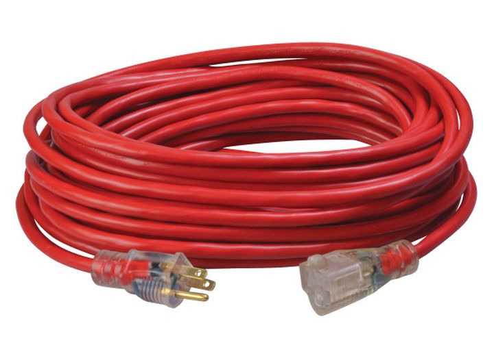 SouthWire Corp. Southwire Standard Outdoor Extension Cord with Lighted End, 50 ft, 15 Amp, 14/3 Gauge, Red - 2488SW8804 - image 1