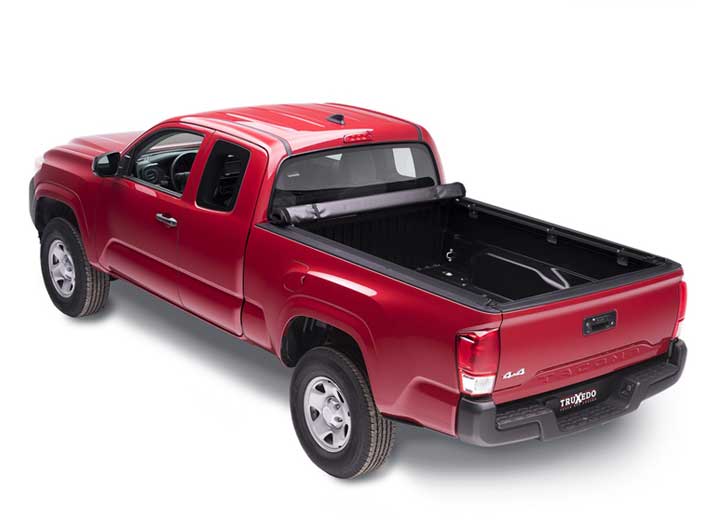 TruXedo RealTruck 2016-2023 Toyota Tacoma Lo Pro Soft Roll-Up Tonneau Cover, 5 ft Bed, Black - 556001 - image 1