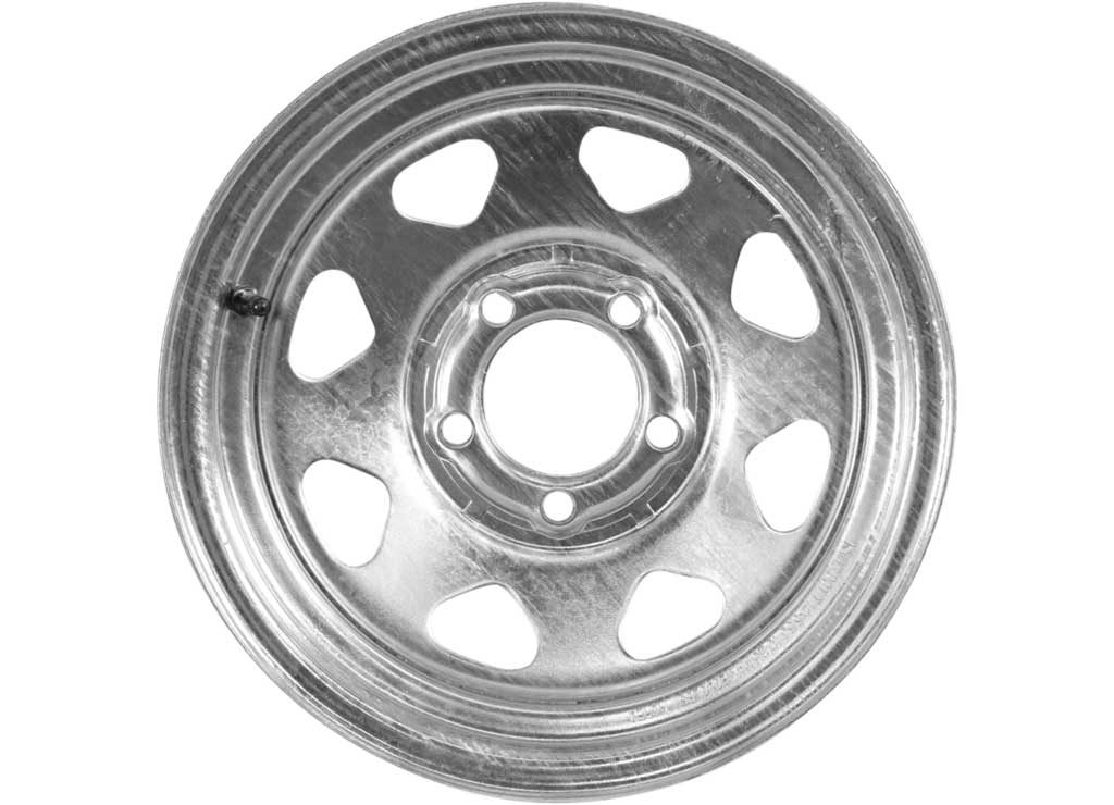 Taskmaster Steel Galvanized Trailer 14x5.5 5x4.5 3.19Cb 0Os 2205Lcc, 5x4.5 Trailer Wheel Bolt Pattern - WG-14055545-GS-14341 - image 1