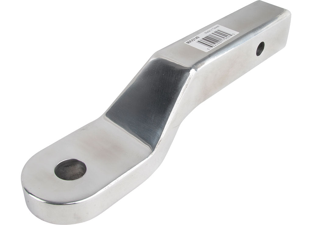 Tow-Rite Ball Mount 9-7/8 in, 2 in Drop, 1 in Rise, 8,000 lb, Aluminum, Silver - MXV2149 - image 1