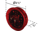 Uni-Bond Lighting LED 2.5 in Round Marker Lamp Red, 13-Diodes - LED2500-13R - image 1