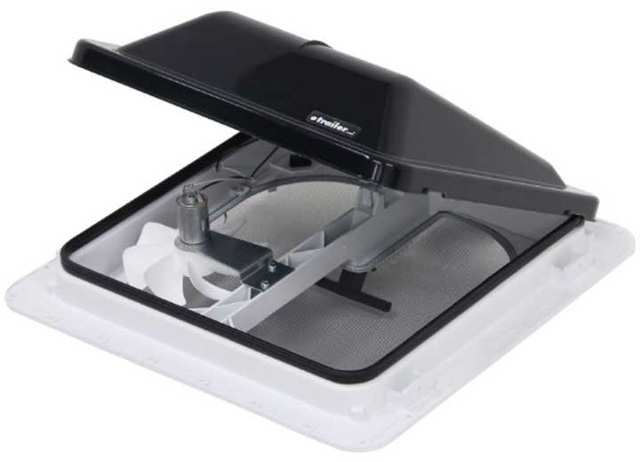 Ventline 12V Powered Roof Vent Smoke Dome Plastic Flange Polar White Screen Frame - V3094-603-00 - image 1