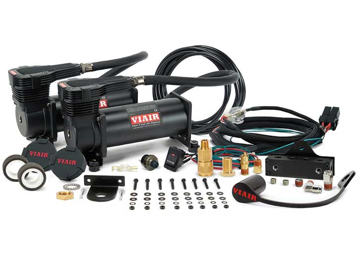Viair Dual Stealth Black 485 Mounted System, 200Psi System - 485DB01 - image 1