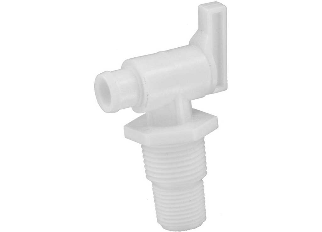 Valterra Universal Drain Valve, 3/8 in Or 1/2 in Threaded, Bulk - A01-2026BK - image 1