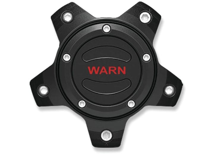 WARN Epic Acc Cntr Cap Wheel Black Red - 106683 - image 1