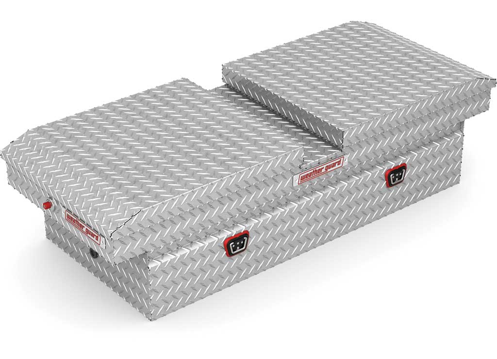 Weather Guard 15.3 cu. ft. Extra Wide Gull Wing Toolbox, Aluminum, Silver - 114-0-04 - image 1