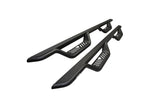 Westin 2014-2018 Silver, Sierra 1500 and 2015-2019 Silver, Sierra 2500 and 3500 (No Diesel) Crew Cab Outlaw Drop Nerf Bars Textured Black - 20-13725 - image 1
