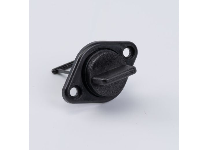 Whitecap 3/4" Nylon Garboard Drain Plug, Black Plumbing Accessory - 3051BC - image 1