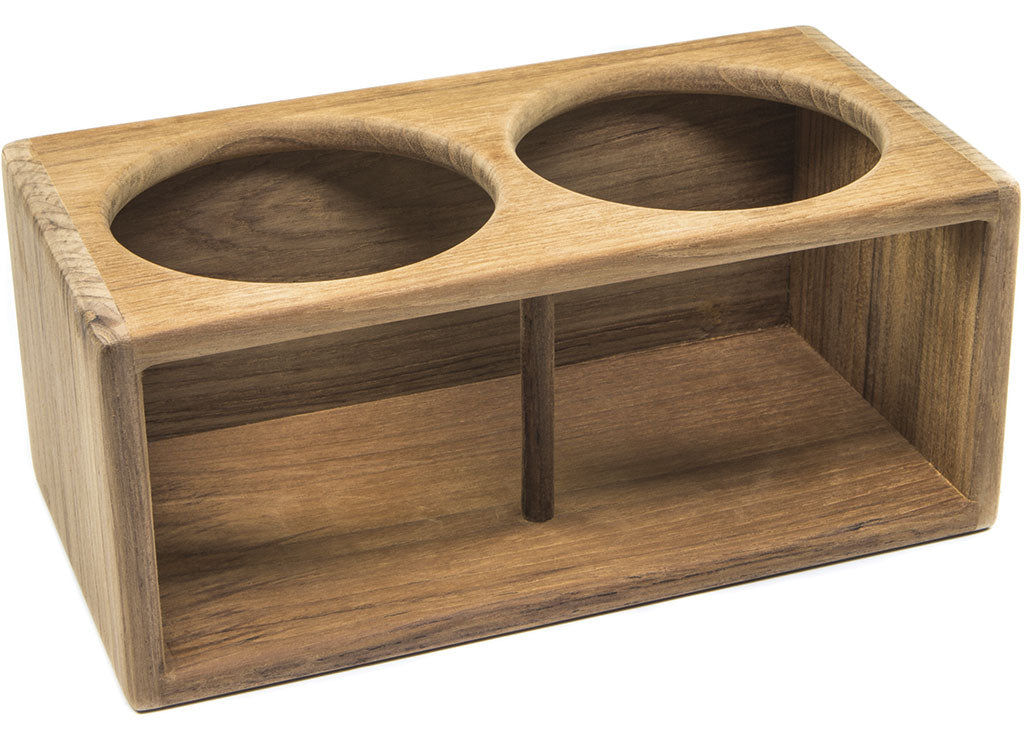 Whitecap Premium Grade Teak Insulated Drink Holder, 8-7/8" Kitchen Accessory - 62612 - image 1