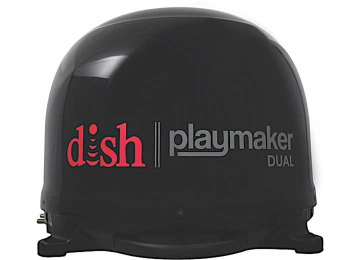 Winegard Dish Playmaker Dual Portable Automatic Satellite TV Antenna, Black - PL-8035 - image 1