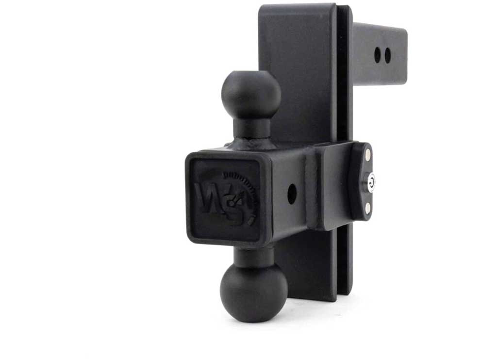 Weigh Safe Steel 180 Pro Trailer Hitch with Balls, 8 in Drop, fits 2-1/2 in Shank, Black - STB8-2.5 - image 1