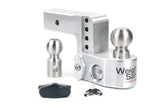 Weigh Safe Aluminum Drop Hitch, 4" Drop, 2.5" Shank, 18.5K GTW, 2.5 in Ball Mount With Weight Disbursement Gauge Hitch Size - WS4-2.5 - image 1