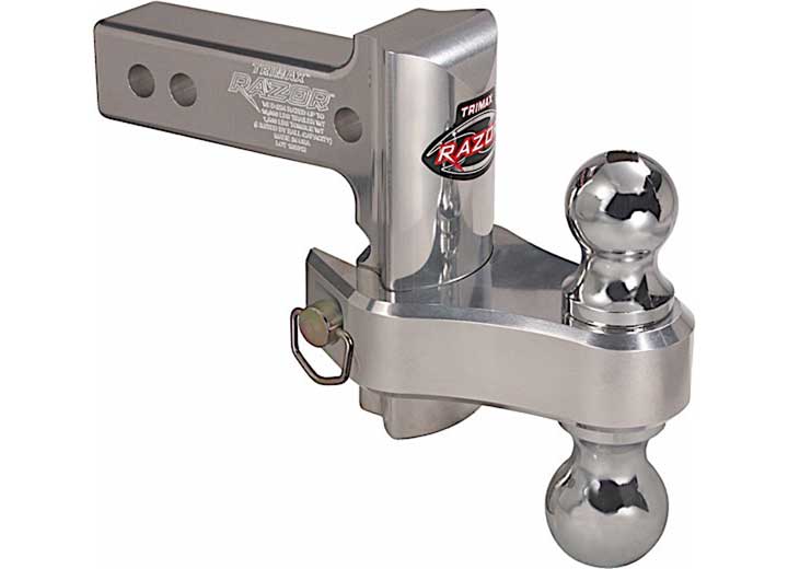 Trimax Locks 4 in Pin & Clip Aluminum Drop Hitch-Dual Ball Included - TRZ4ALRP - image 1